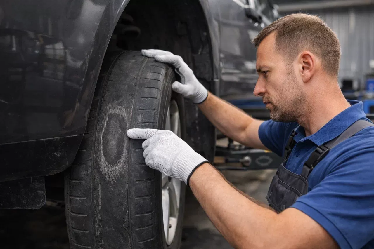 Почему шины изнашиваются пятнами: причины и методы устранения