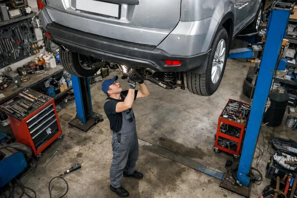 Износ шин пятнами