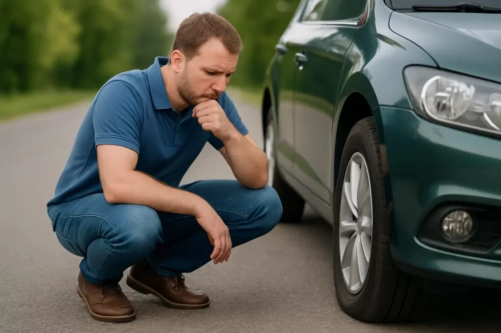 Ремонт шины герметиком